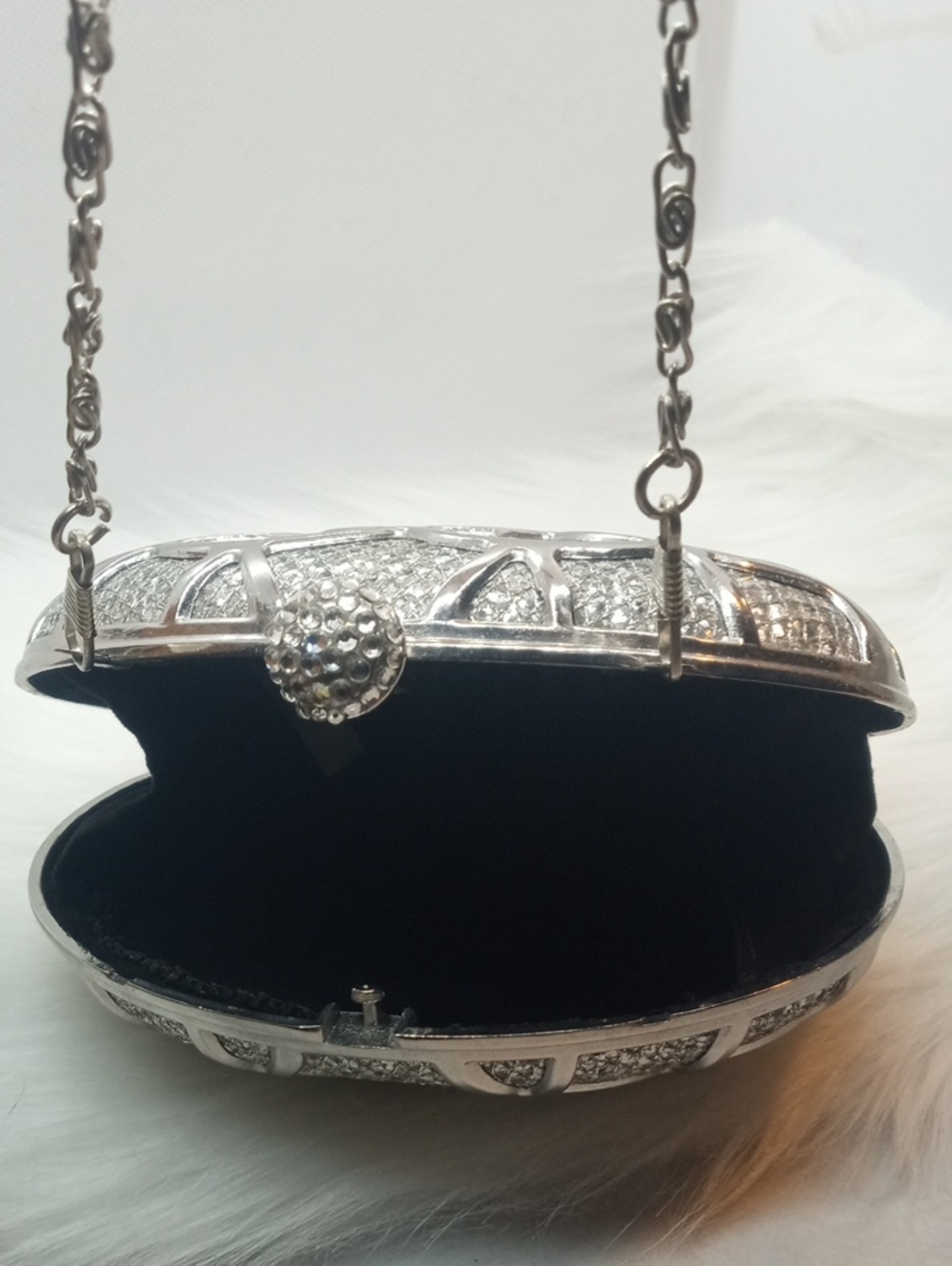 CHARMING CHARLIE METAL MINIWRISTKET/CLUTCH - Picture 7 of 9